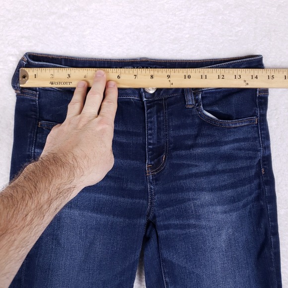 American Eagle Jeggings 10 Long Ne(x)t Level Stretch Dark Wash Skinny Jeans - Picture 3 of 11